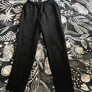 Forever 21 Men's Black Textured Joggers